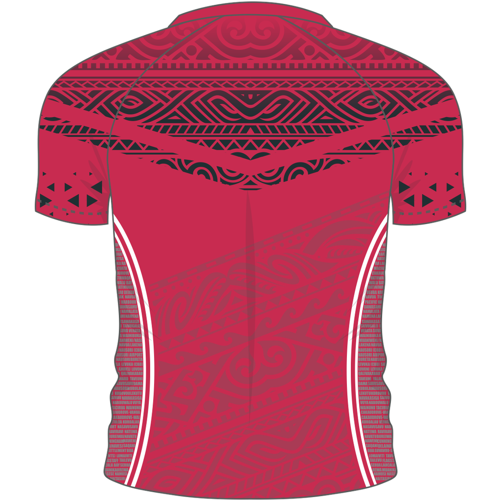 Singleton Rugby Red Fijian Training Shirt