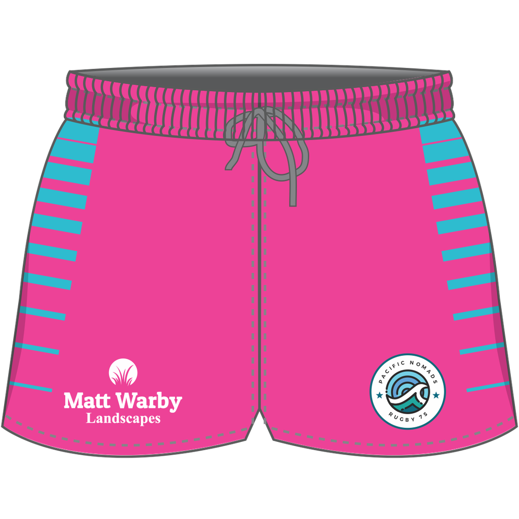 Pacific Nomads Boys Pink Rugby Shorts 