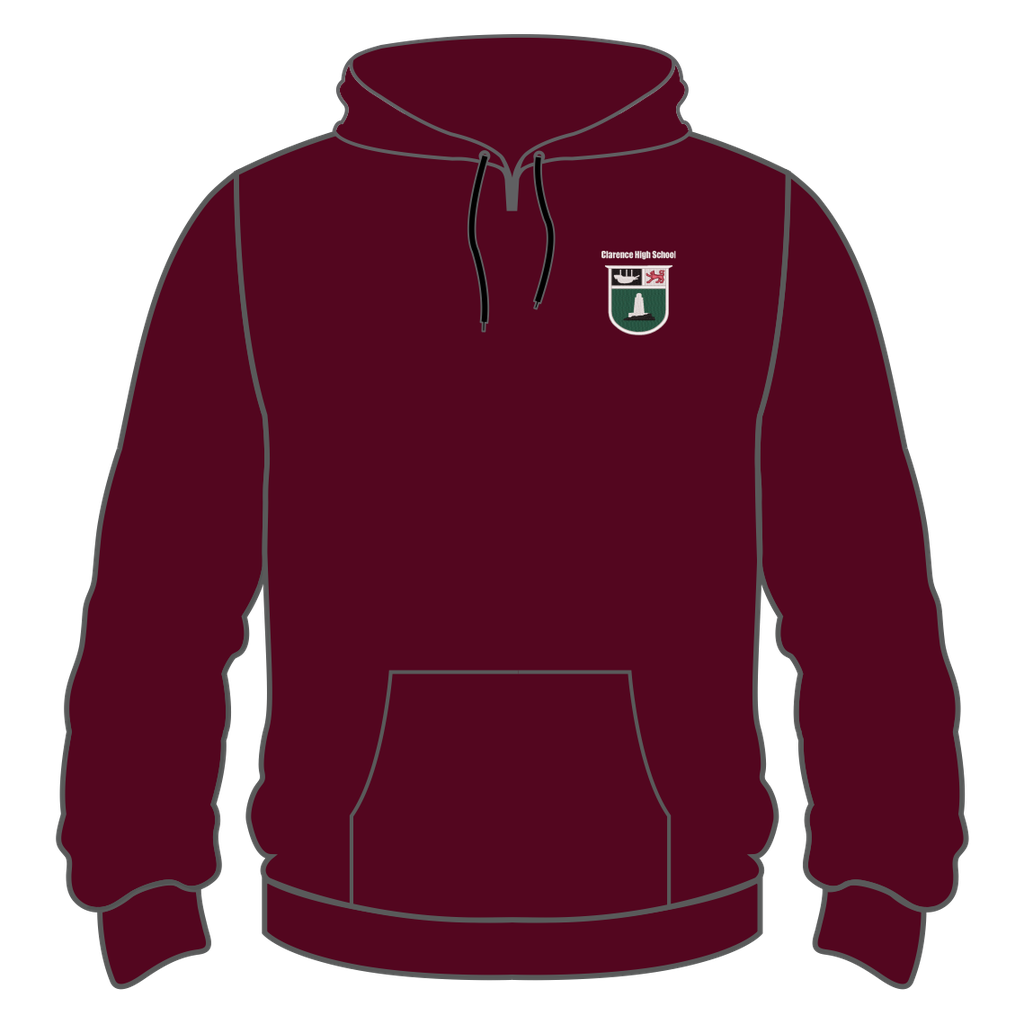 Clarence High Jersey 2026 - Maroon Leaver Hoodie