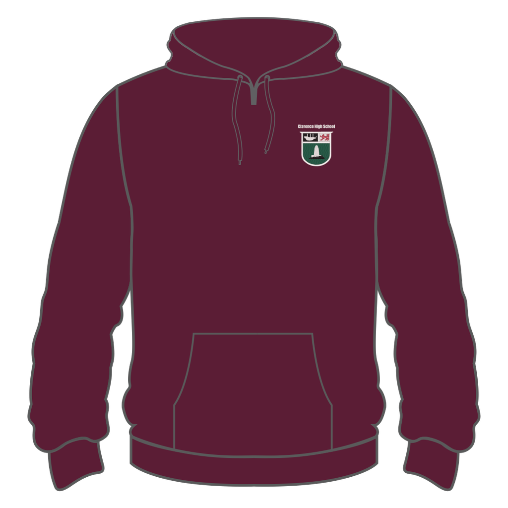 Clarence High Jersey 2026 - Maroon Leaver Hoodie | Team Spirit