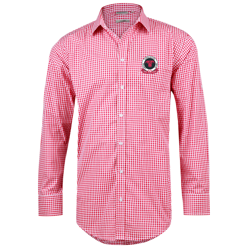 Singleton Rugby Dress Shirt - Red