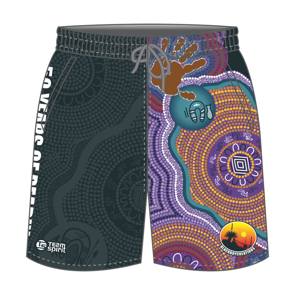 BC Naidoc Training Shorts - Purple