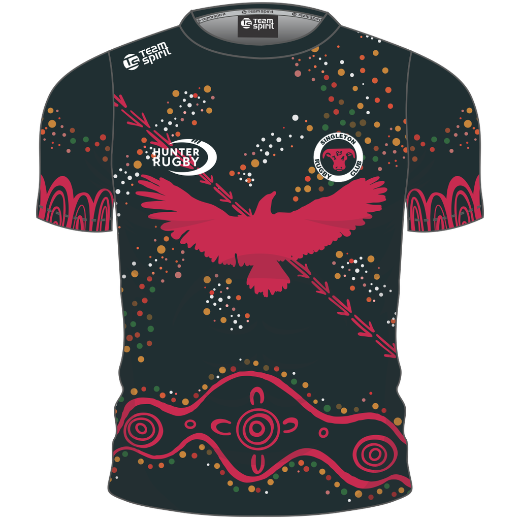 Singleton Rugby Black Indigenous Training Shirt