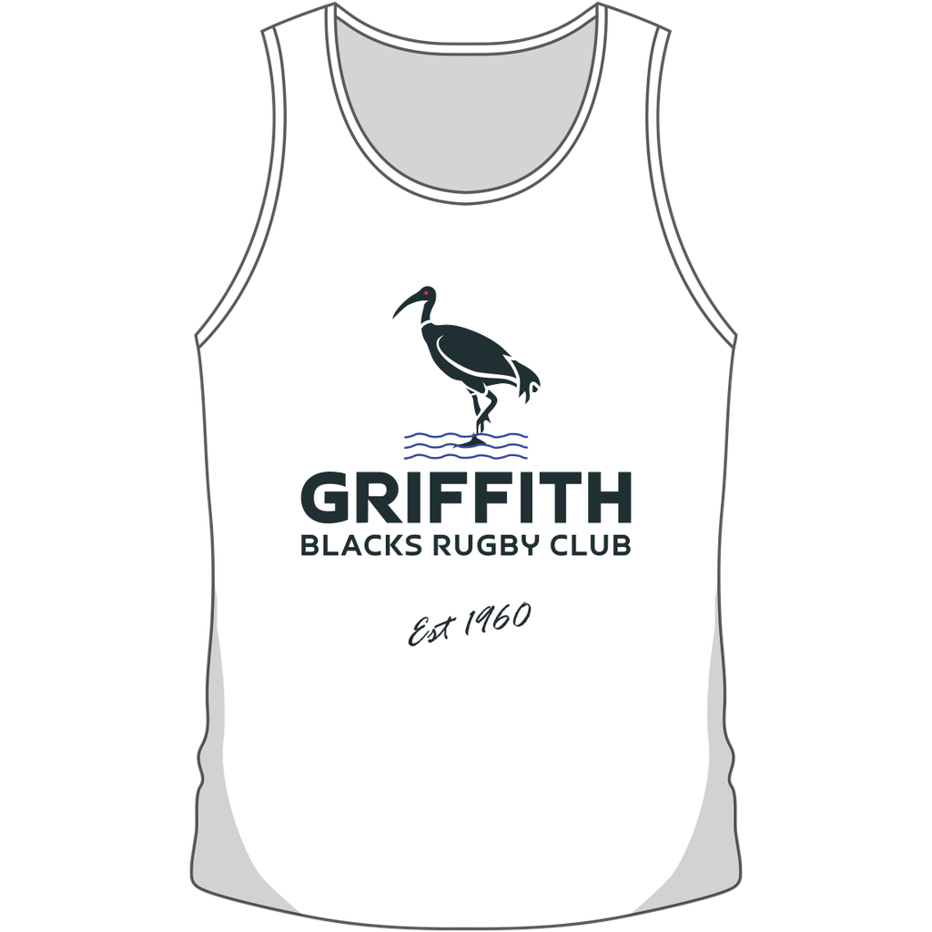 Griffith Rugby Singlets (White) | Team Spirit