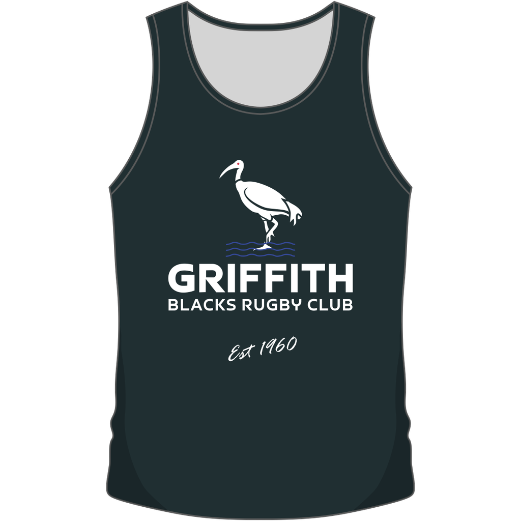 Griffith Rugby Singlets (Black) | Team Spirit