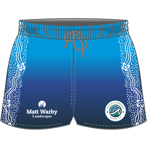 Pacific Nomads Boys Blue Rugby Shorts 