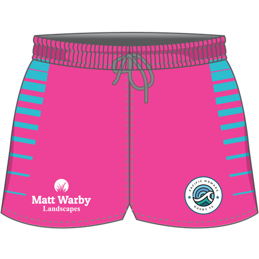 Pacific Nomads Girls Pink Rugby Shorts 