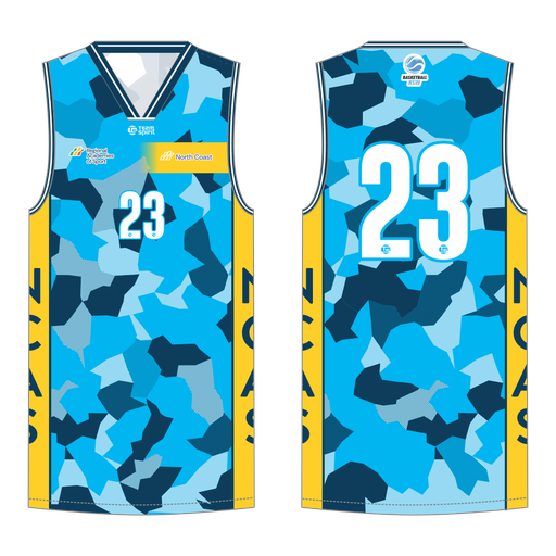 NCAS Basketball Reversible Singlet