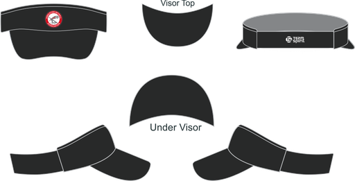 [Singleton Netball Supporter Hard Peak Visor] Singleton Netball Supporter Hard Peak Visor