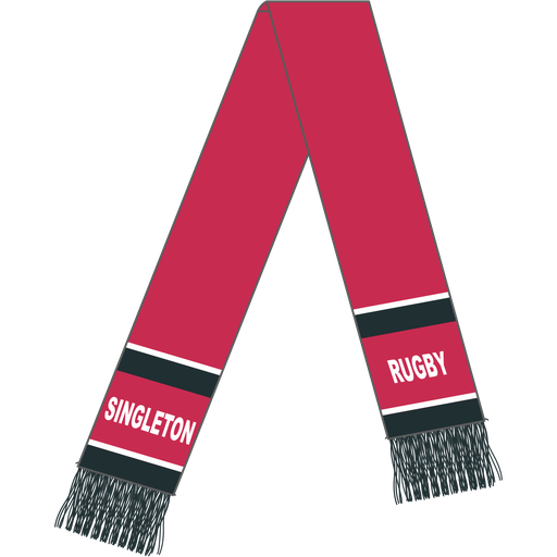 [Singleton Rugby Scarf - Red] Singleton Rugby Scarf - Red
