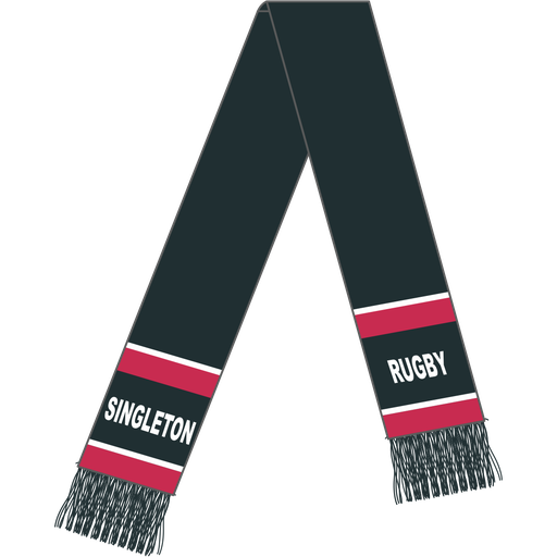 [Singleton Rugby Scarf - Black] Singleton Rugby Scarf - Black