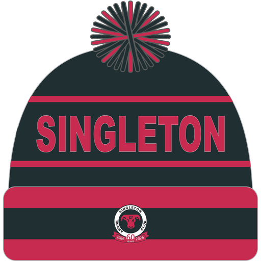 [Singleton Rugby Beanie - Black] Singleton Rugby Beanie - Black