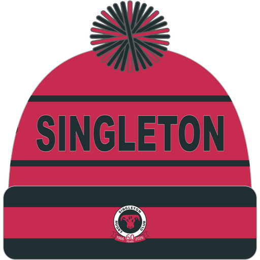 [Singleton Rugby Beanie - Red] Singleton Rugby Beanie - Red