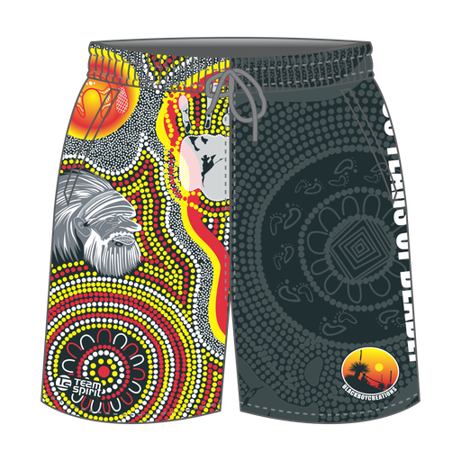 BC Naidoc Training Shorts - Red