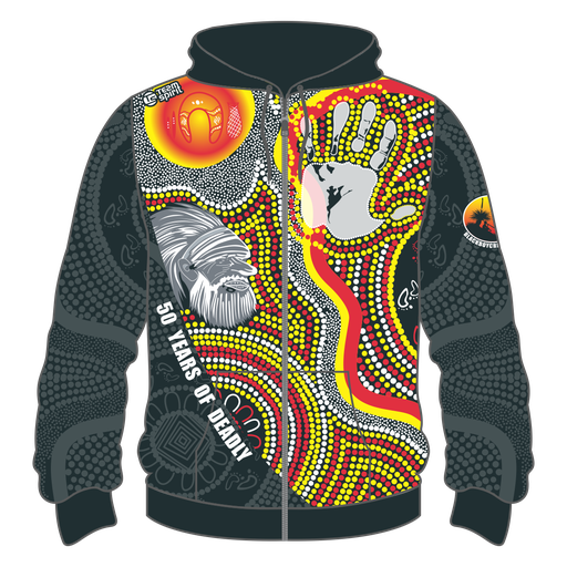 BC Naidoc ZIP Hoodie - Red